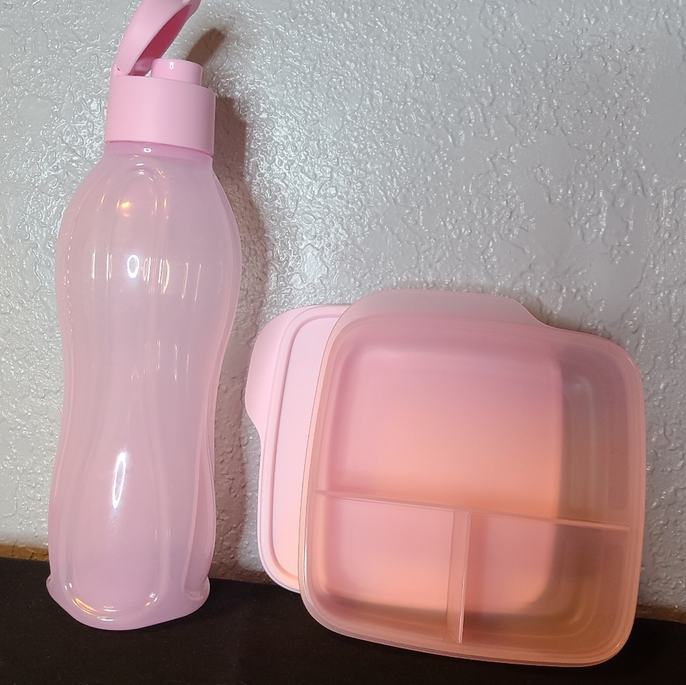Tupperware - 2pc Lunch Set Pink